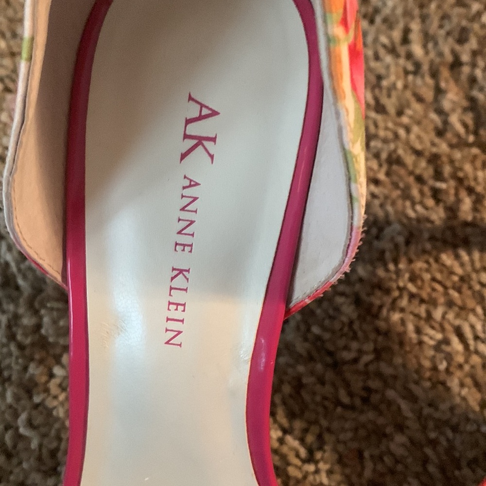 Anne Klein Floral Print Heels - Picture 2 of 9